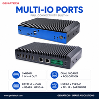 Boîtier de signalisation numérique RK3588 Quad, décodeur 8K avec Wi-Fi 6 double Gigabit, CAN, RS232, 16 Go, 128 Go, multi-affichage, Watchdog, RTC