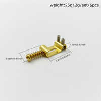 Pont de guitare électrique 10,5 mm avec système de vibrato simple, type ST, avec chevalet métallique et chevilles de cordes, plaque de verrouillage des cordes inférieures, couleurs Or, Argent, Noir