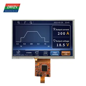 DWIN Panel Layar Sentuh 7.0 Inci 800X480 COF Super Tipis LCD HMI Modul Tampilan TFT Layar Pintar Tampilan Uart Layar Sentuh