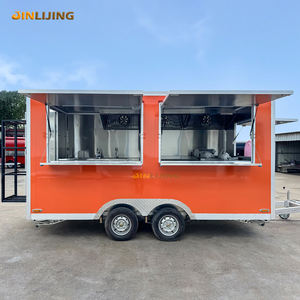 Jinlijing รถขายอาหารแบบสั่งทำ, รถเทรลเลอร์รถขนมพิซซ่าในครัว - Product Image 1