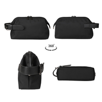 Pochette Homme en Cuir PU Style Minimaliste Fermeture Éclair Été Mode Affaires Décontracté Portable Cadeau