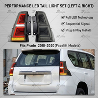 Plug-and-Play Voll-LED-Rückleuchten-Paar für Prado LC150 2010-2020, Links Rechts Rückleuchten-Baugruppe Auto-Ersatzzubehör