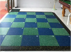 Tái chế EPDM lồng vào nhau phòng tập thể dục gạch cao su chống sốc và an toàn hấp thụ cho tập thể dục cho chụp phạm vi - Product Image 6