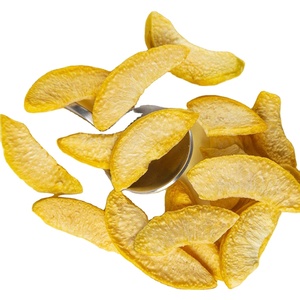 Snack di Frutta Secca OEM, Chips di Pesche Liofilizzate, Fette di Pesche Gialle Fresche Liofilizzate, Verdure Essiccate - Product Image 1