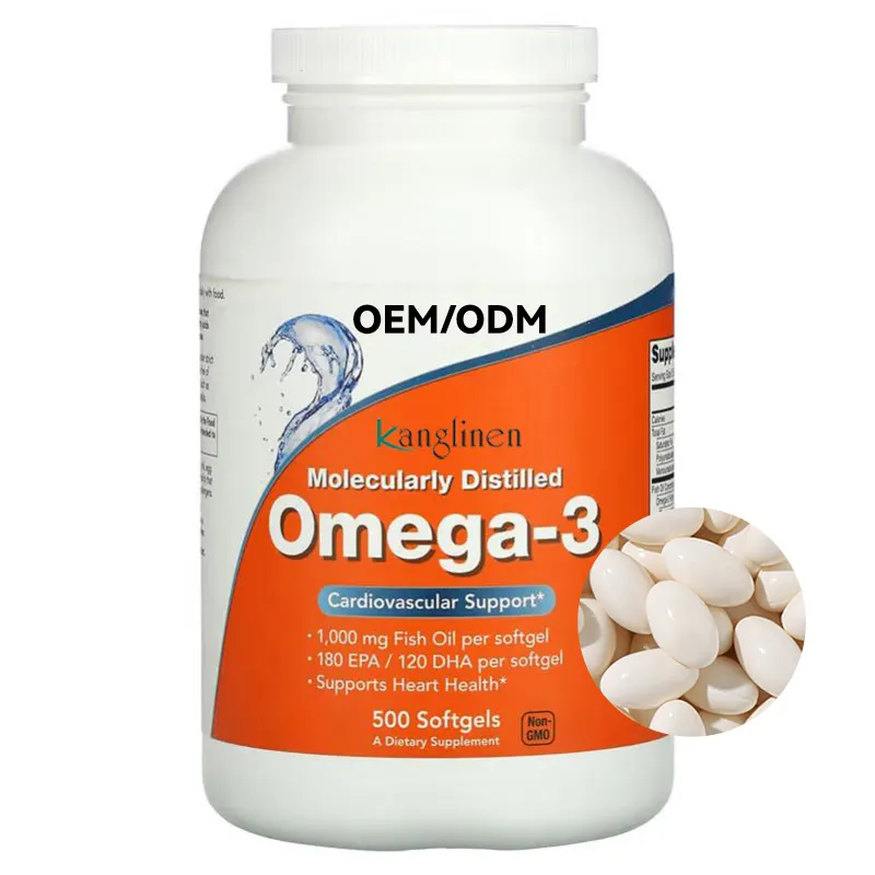 Gezondheidszorg Levert Omega Visolie Soft Gel Capsules 180 Epa/120 Dha Omega-3 Softgels