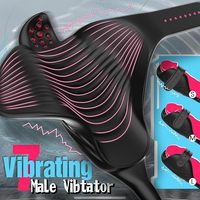 Masseur de prostate télescopique double extrémité pour hommes, en silicone, électrique, étanche, stimulation du point G et du point P, plusieurs tailles, vente chaude
