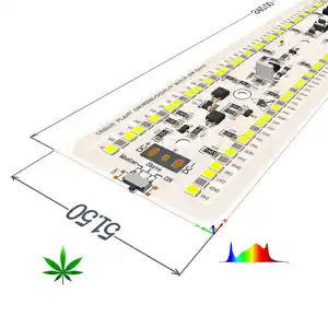 100W DOB印刷电路板全光谱智能发光二极管印刷电路板110V 240V批发发光二极管植物种植蔬菜印刷电路板