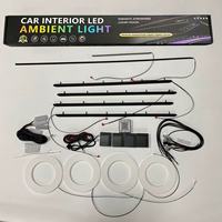 Kit d'éclairage ambiant universel pour voiture, 64 couleurs, ciel étoilé, éclairage LED intérieur pour voiture, 12V, garantie de 2 ans, éclairage ambiant LED Symphony pour voiture
