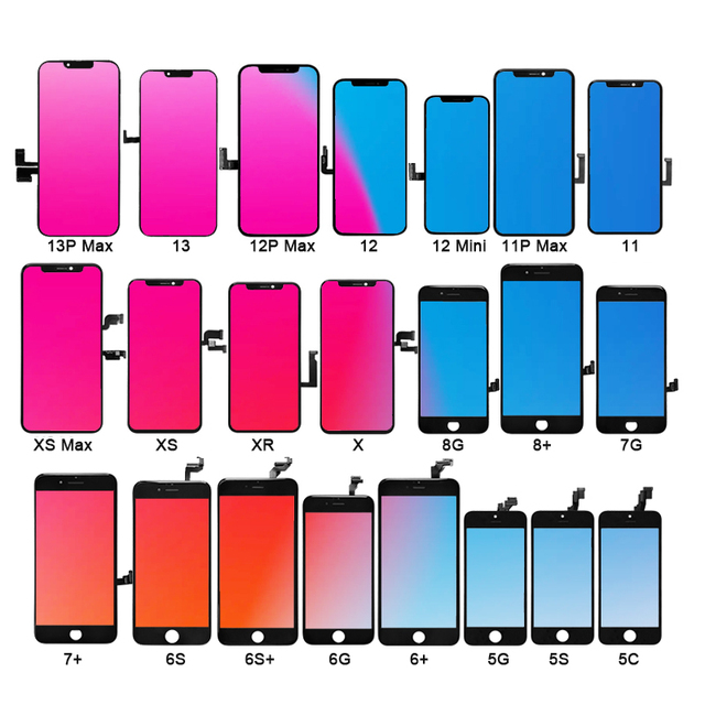 For iPhone 5s 6s Se 5 6 7 8 Plus Lcd Display Original Replacement for iPhone X Xs Max Xr 10 11 12 13 14 Pro Oled Screen Assembly