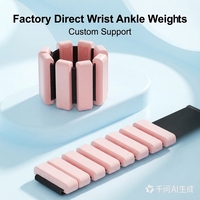Bracelet Velcro en silicone pour poignet et cheville, écologique et respirant, réglable, pour fitness et exercice, durable