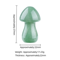 Figurine Champignon en Cristal Naturel en Gros, Mini Statue Champignon Multi-Pierres Précieuses, Pierre de Guérison, Décoration de Bureau à Collectionner