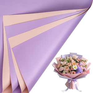 Emballage cadeau en papier imperméable pour la fête des mères, emballage de bouquet, emballage de roses, revêtement en pulpe, matériau PE - Product Image 2