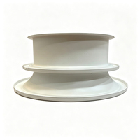 Diffuseur de plafond rond à base haute personnalisé en usine, en aluminium/plastique, durable, pour projets de ventilation commerciale CVC