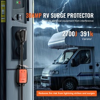 Linsheng ETL Approved 30A 125V Pelindung Lonjakan Arus RV 2100J Penganalisa Sirkuit TT-30P TT-30R Pelindung Tahan Air Pabrik OEM Grosir