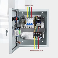 Ventilateur d'extraction de fumée domestique fini avec moteur 4KW 380V triphasé 220V et équipement de distribution d'énergie à commande électrique
