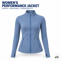 Veste de sport U-top pour femme grande taille, simple, respirante, séchage rapide, écologique, en Spandex/Nylon, unie, tendance, pour yoga et gym, fermeture intégrale devant