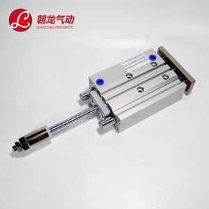 กระบอกลมปรับได้สามแกน Zhaolong Pneumatic รุ่น Tcmj40x20 25 30 40 50 75 100 150 200 50 ตัวกระบอกทำจากอะลูมิเนียม พร้อมเกลียวเชื่อมต่อ - Product Image 1