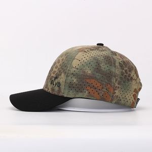 BSCI 6 Panel 100% Polyester Outdoor Baseball <b>Cap</b> <b>Camo</b> Hat Camping Hiking Fishing <b>Cap</b> With Sunscreen for Outdoor Adventures - Product Image 4