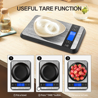 Balance alimentaire numérique professionnelle avec écran LCD en acier inoxydable, balance de cuisine électronique