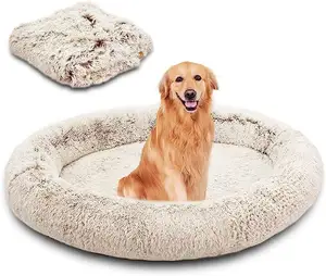 Собачья кровать для человека с подходящим одеялом гигантский футон с пенопластовым наполнителем и съемным покрытием