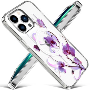 <span class=keywords><strong>Coque</strong></span> de téléphone magnétique pour <span class=keywords><strong>iPhone</strong></span> 13, étui de protection antichoc à motif floral, <span class=keywords><strong>coque</strong></span> pour Mobile, Alibaba, meilleure vente - Product Image 2