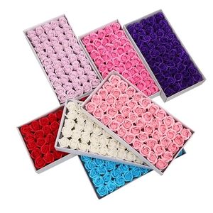 Flores Artificiales Decorativas con Aroma Floral, Cabezales de Rosa de Jabón de 3 Capas, 50 Piezas en Caja, Set de Regalo al por Mayor para San Valentín - Product Image 1