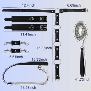 Productos Sexuales para Adultos BDSM, Posición <span class=keywords><strong>Sexual</strong></span> de Piernas Abiertas Forzadas, Restricciones Corporales, Gancho Anal, Bondage <span class=keywords><strong>Sexual</strong></span>, Correa de Cuero para Muslos - Product Image 5