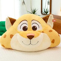 Nouveau style transfrontalier, coussin de dos en peluche en fibre de polyester à motif de dessin animé, coussin de câlin pour chevet, cadeau pour petite amie, prix de machine à griffes