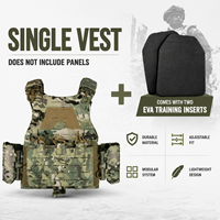 Gilet tactique en polyester 1000D durable avec porte-plaques MOLLE à dégagement rapide et conception modulaire pour l'entraînement en extérieur et l'équipement de sécurité