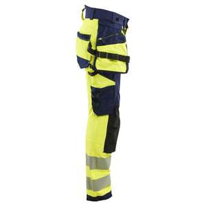 BLAKLADER - 702216483389C46 Pantalón mujer Hi-Vis elástico en 4 direcciones Hi-vis Amarillo/Azul Marino-EAN 7330509926994 ROPA DE TRABAJO DE LA HI-VIS - Product Image 3