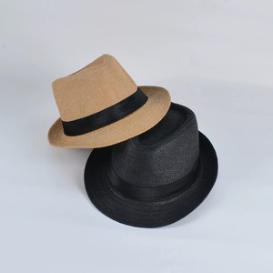 Sombrero de Pescador HT-2199 de Paja para Playa, Ala Estrecha, Protección Solar, Estilo Fedora, para Verano - Product Image 3