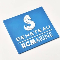 HP-Écusson PVC personnalisé Écussons de logo en caoutchouc avec dos velcro pour uniformes scolaires Insignes d'équipe Vêtements promotionnels