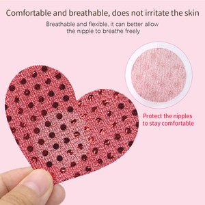 Cache-tétons adhésifs en gros, cache-tétons à paillettes tendance pour femme, cache-tétons sexy en forme de cœur pour festival de rave - Product Image 2