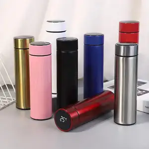 Atacado Vácuo Parede Dupla Térmica Copo Inteligente De Aço Inoxidável Com Led Temperatura Display Lid Outdoor Travel Mug