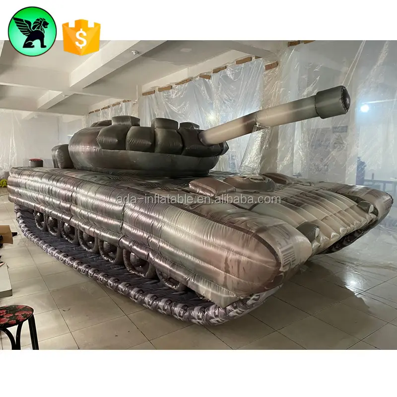 Tank Replica Inflatable Customized 6m Giant Advertising Inflatable Tank For Event A7083