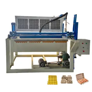 1500 pcs/h déchets de papier moulage automatique de pâte boîte à oeufs faisant la machine petite machine de plateau d'oeufs