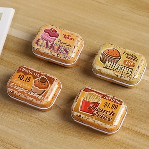 Mỹ retro mini xách tay Kẹo hộp cấp thực phẩm tinplate bao bì có thể tái chế sinh thái thân thiện nhắm mục tiêu cho trẻ em rỗng hộp thiếc - Product Image 4