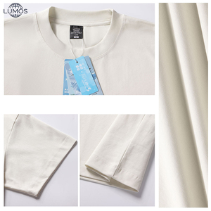 T-shirts pour hommes à col rond, manches courtes, coupe ample, en coton de haute qualité, couleur unie, impression de logo et de motifs personnalisés disponible - Product Image 5