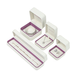 <span class=keywords><strong>Romi</strong></span> elegante color blanco con marco colorido adecuado para exhibir joyas de oro plateado Kits de caja de embalaje de regalo cosmético - Product Image 3