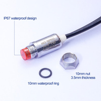 Lampe indicatrice LED multicolore IP65 de 6,3 mm et 10 mm, 110 V/220 V, avec filetage et fils de connexion (PC et acier inoxydable)