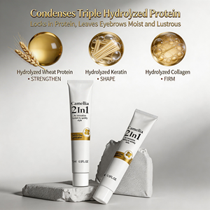 Kit de Laminación de Cejas 2 en 1 Camellia con Logotipo Personalizado, Gel Nutritivo, Bálsamo Adhesivo y Herramienta para Dar Forma a las Cejas - Product Image 2