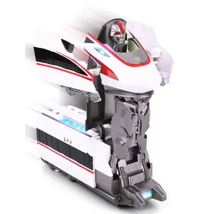 Huiye 2020 어린이 전기 기차 변형 변형 자동차 로봇 장난감