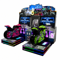 Nouvelle machine de jeu d'arcade 2 joueurs, course de voitures à monnayeur, équipement de divertissement dynamique de simulation de conduite pour salles de jeux