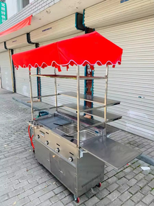 Kereta makanan seluler Trailer baja antikarat truk es krim untuk makanan ringan cepat disesuaikan mobil katering anjing panas - Product Image 6