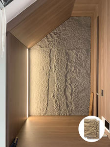 Panel de pared de piedra natural moderno resistente al agua cuarzo artificial ignífugo para revestimiento exterior de Casa de Villa con material de cemento - Product Image 5