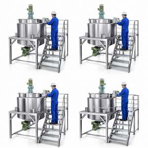 Mélangeur de liquides industriel en acier inoxydable 304, équipement pour détergents, cosmétiques, produits chimiques, savon, réservoir de mélange chauffé avec agitateur - Product Image 4