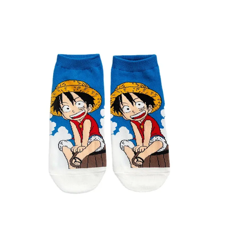 Anime Unisex yüksek kalite Custom Made moda korkak çorap örgü % 100% pamuk erkekler sevimli renkli komik Anime komik çorap
