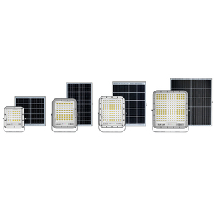Projecteurs solaires à corps en aluminium 60W 100W 200W 300W avec panneau <span class=keywords><strong>solaire</strong></span> en silicium monocristallin et télécommande <span class=keywords><strong>sans</strong></span> <span class=keywords><strong>fil</strong></span> - Product Image 2