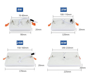 Hiện đại recessed Trần LED chiếu sáng Flush núi trần ánh sáng cho phòng ngủ phòng khách - Product Image 3
