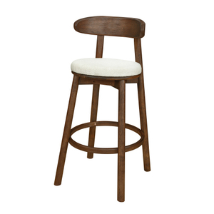 Modern <b>Adjustable</b> Round Cushion <b>Bar</b> <b>Stools</b> with Iron Base for Home <b>Bar</b> & Commercial Use - Product Image 3